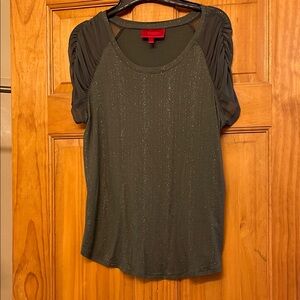 Jennifer Lopez Olive Green Blouse